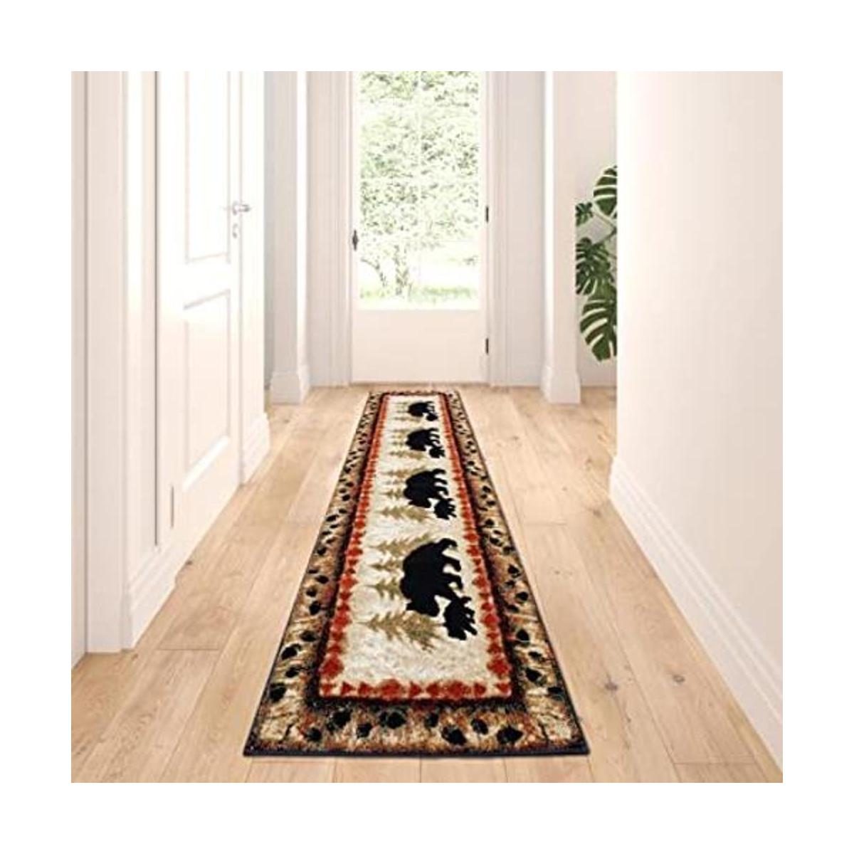 Masada Rugs Cabin Lodge Alfombra de área de oso y