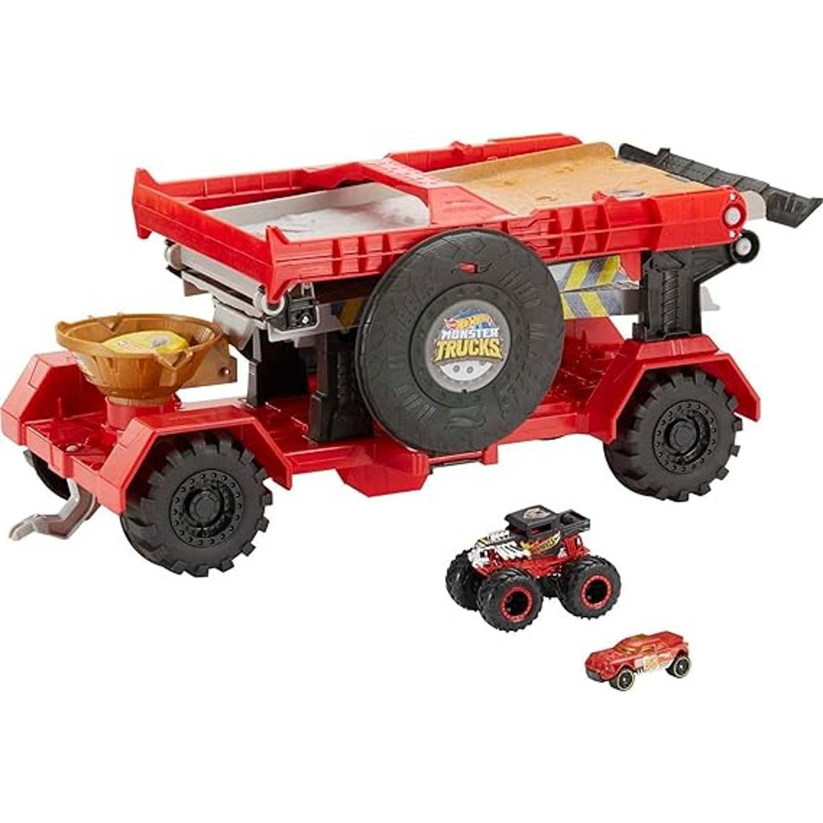 Hot Wheels Monster Trucks Downhill Race Go Set de juego
