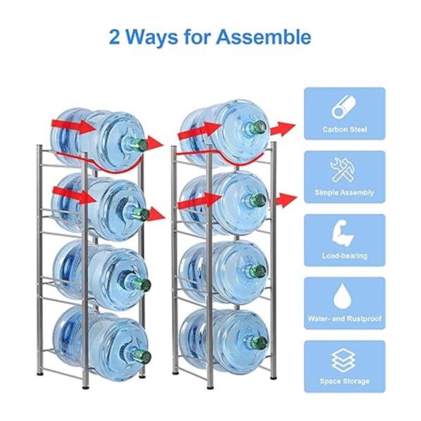 HAITRAL Soporte para jarra de agua 5 niveles resistente