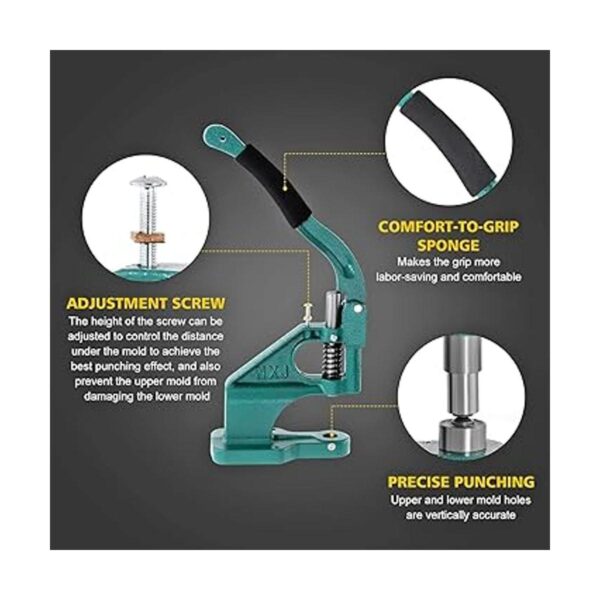 BEAMNOVA Grommet Machine Tool Kit MultiSizes Hand Press_4