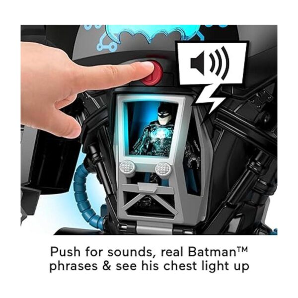 Imaginext DC Super Friends Juguete de Batman 2 en 1 robot_5