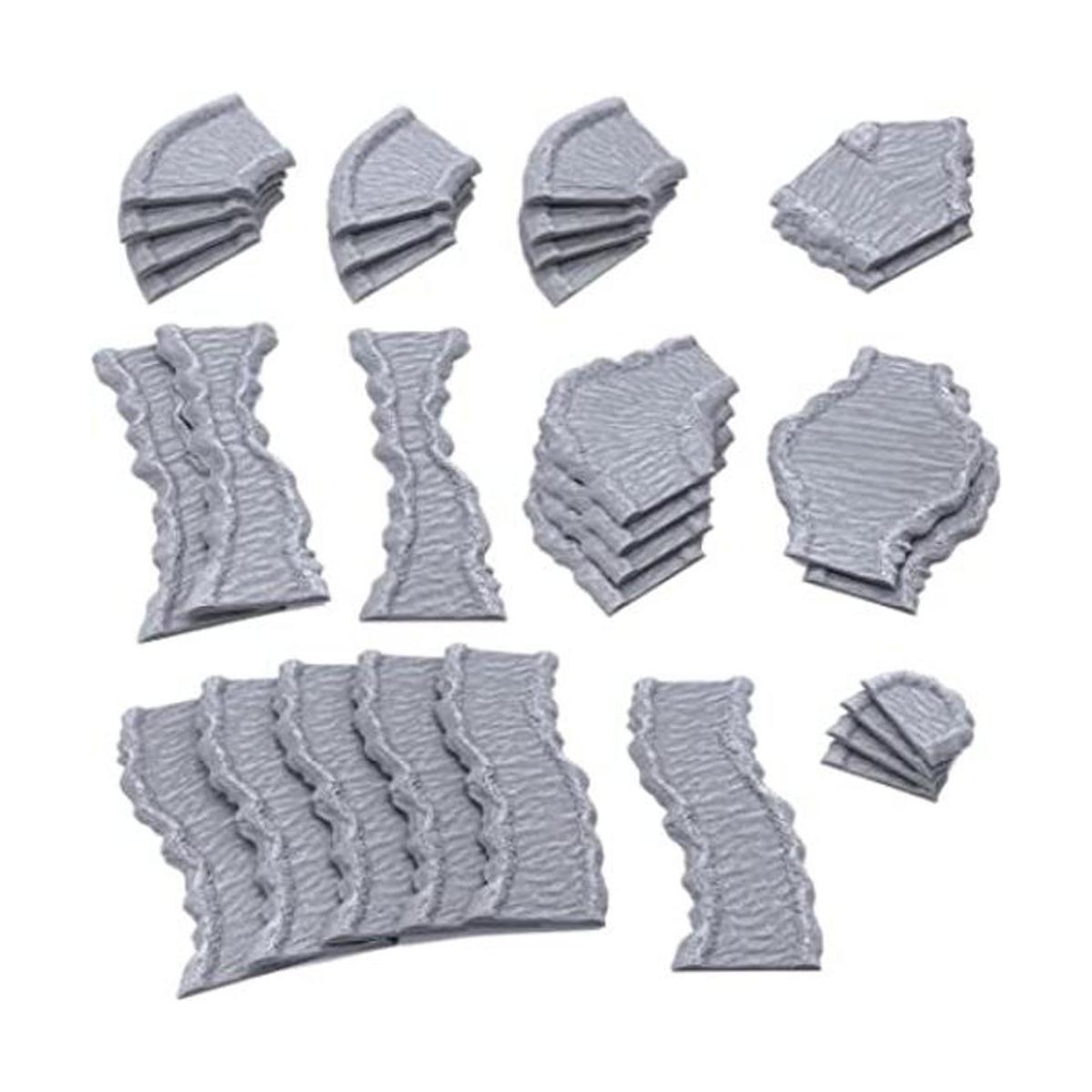 Canales modulares paisaje RPG de mesa impreso en 3D y