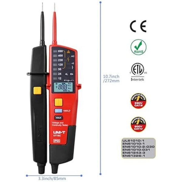 Probador de voltaje profesional UT18C probador de voltaje_2