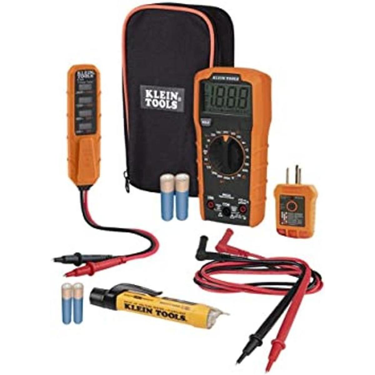 Kit de prueba eléctrica de multímetro digital probador de