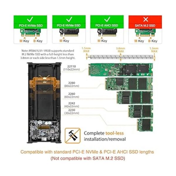 ICY DOCK M.2 NVMe a USB 3.2 Gen 2 10Gbps Adaptador de_2