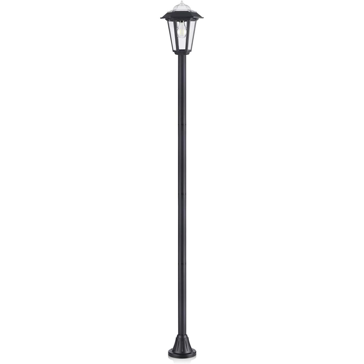 Lámpara solar Kemeco ST6261SS4 LED 2 modos de luz de calle
