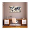 Arte de pared con mapa del mundo arte enmarcado para_5