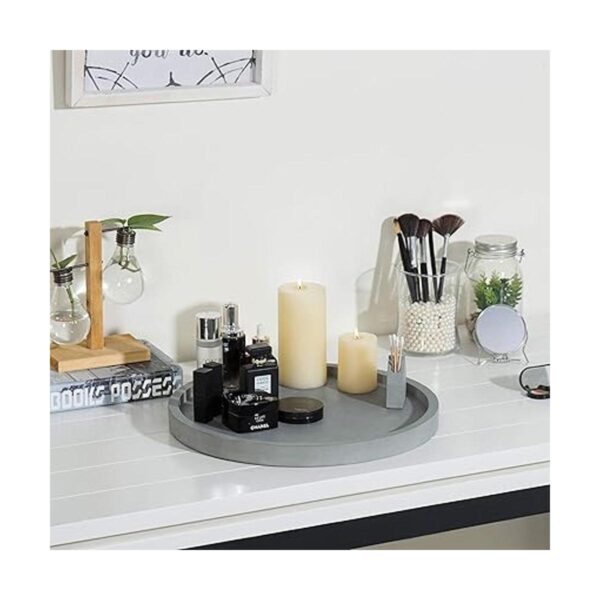 MyGift Bandeja de tocador de baño de hormigón de 16_2