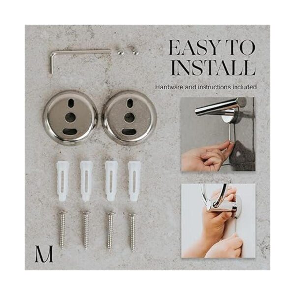 MARMOLUX ACC Juego de accesorios de baño toalleros de 4_3