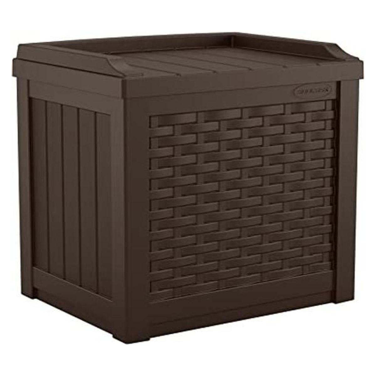 Suncast Asiento de almacenamiento de resina pequeña de 22