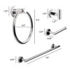 MARMOLUX ACC Juego de accesorios de baño toalleros de 4_4