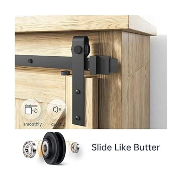 EaseLife Kit de riel para puerta corrediza con montaje