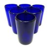 Vasos mexicanos soplados a mano juego de 6 vasos de agua_1