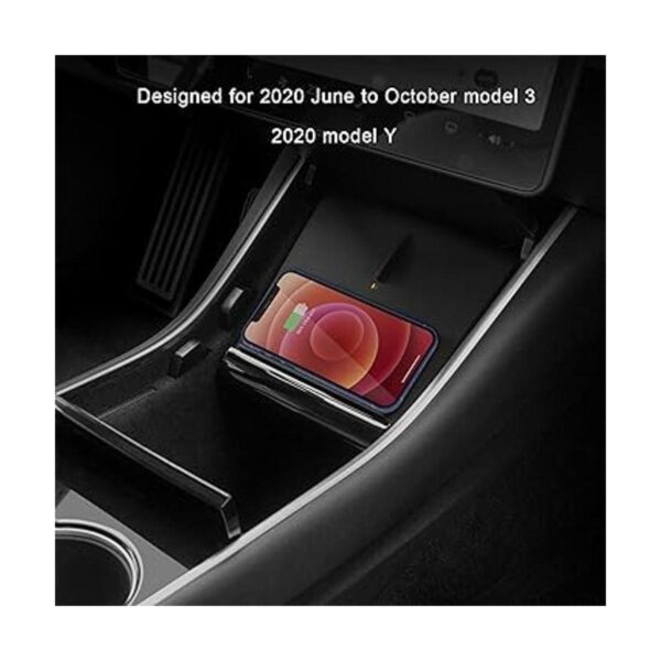 TAPTES Cargador inalámbrico para Tesla Model 3 entre_2