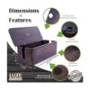 Caja rústica de gestión de cables y organizador de cables_2
