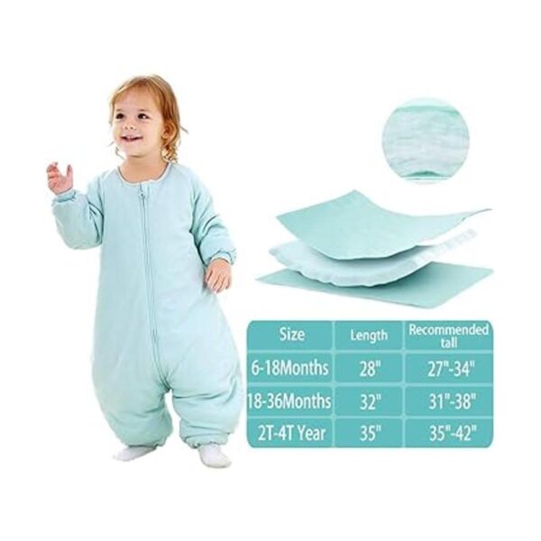 Saco de dormir para bebé con pies de invierno manta_2
