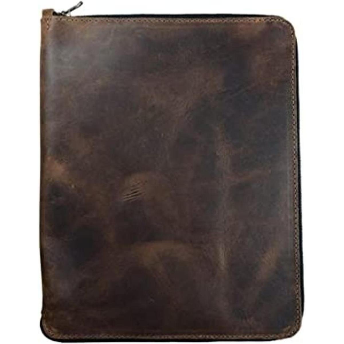 Hide Drink Funda de cuero rústico duradero con