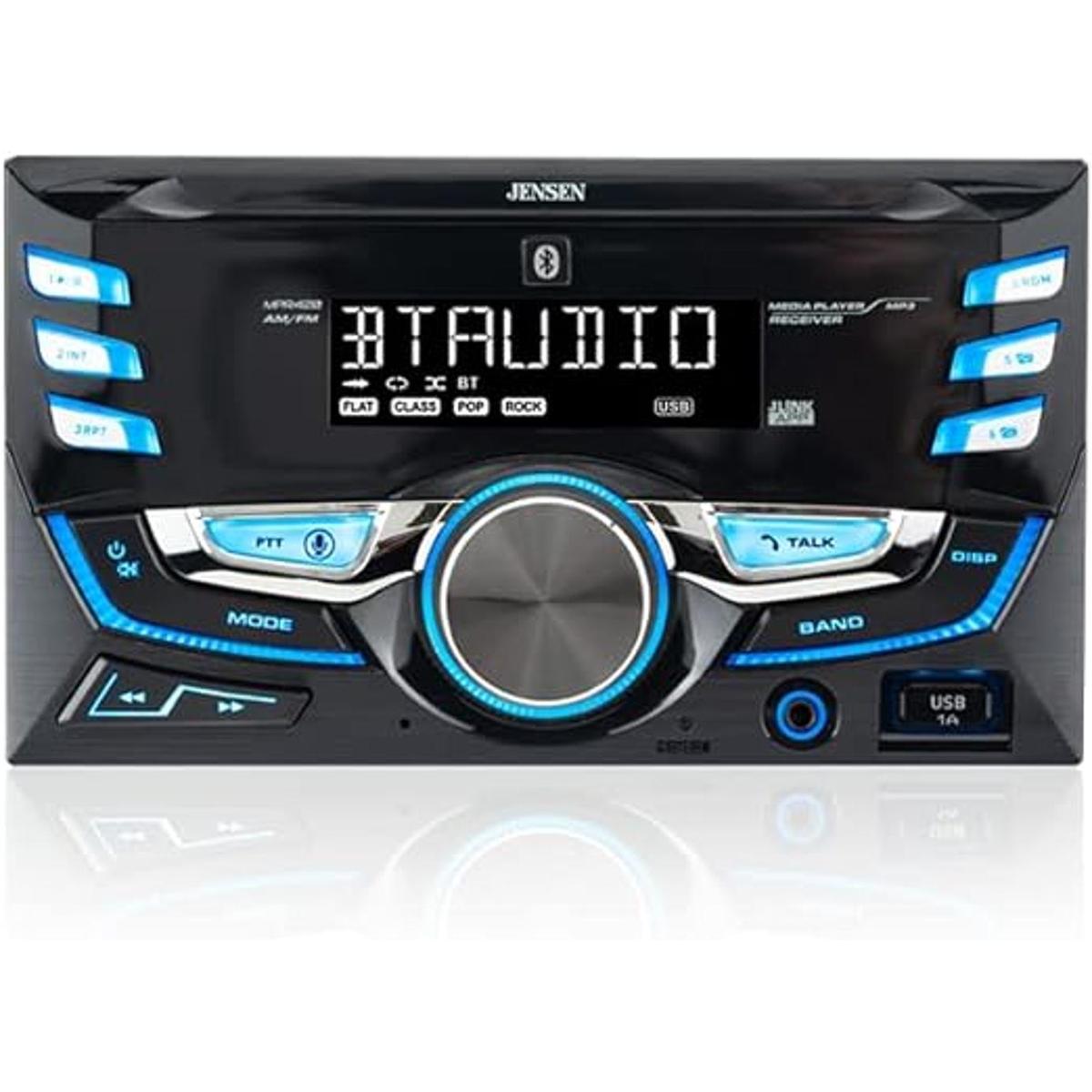 JENSEN MPR420 Receptor estéreo de auto doble DIN de 7
