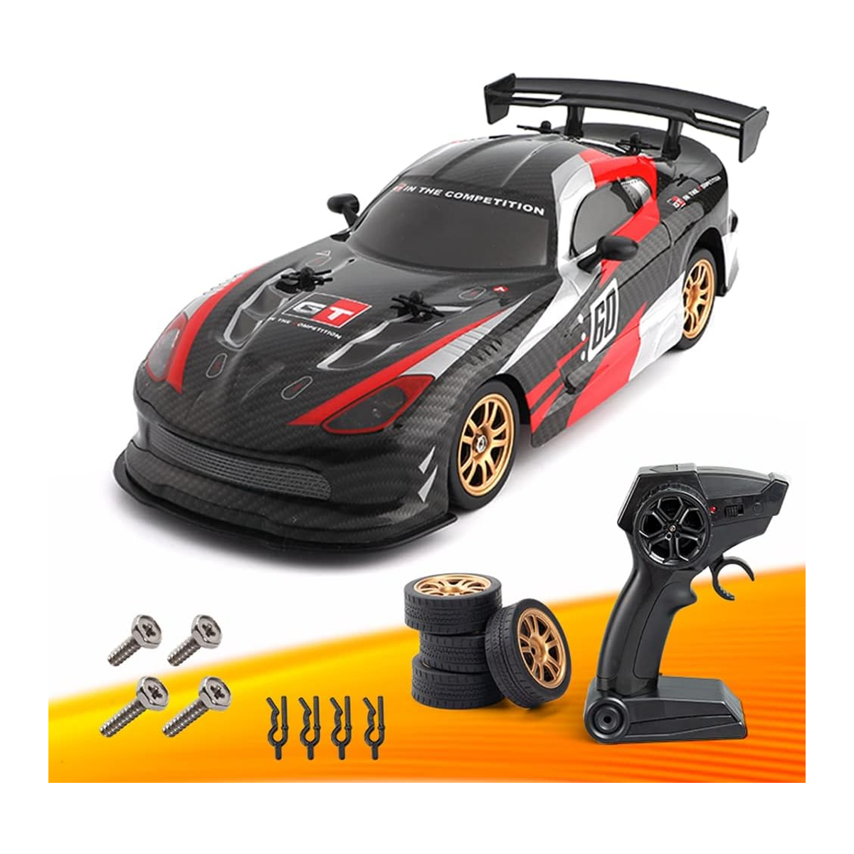 Auto de deriva RC de alta velocidad con control remoto