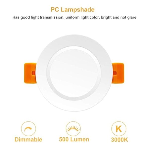 Iluminación empotrable LED regulable de 3 pulgadas 5 W_3