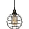 EFINEHOME 1 lámpara colgante de luz con enchufe de cable