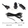 EFINEHOME 1 lámpara colgante de luz con enchufe de cable