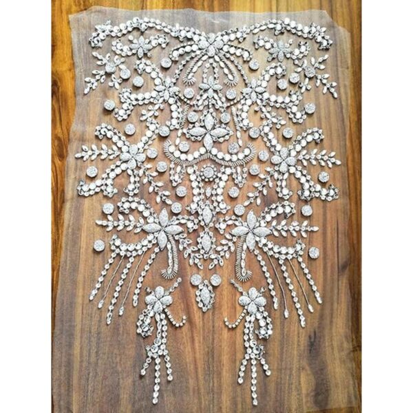 Noble Pure Parches de cristal de cuentas grandes hechas a_2