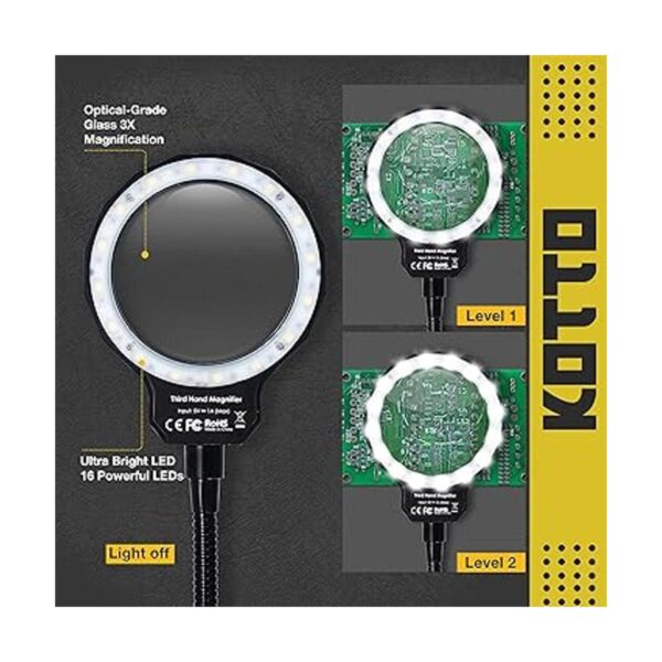 Tercero soldador de mano PCB soporte herramienta Quad_3