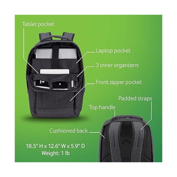 Acer Mochila de viaje gris hasta 15.6 pulgadas y tableta_2