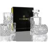 E LIDOMC Juego de 5 decantadores de whisky de cristal_3