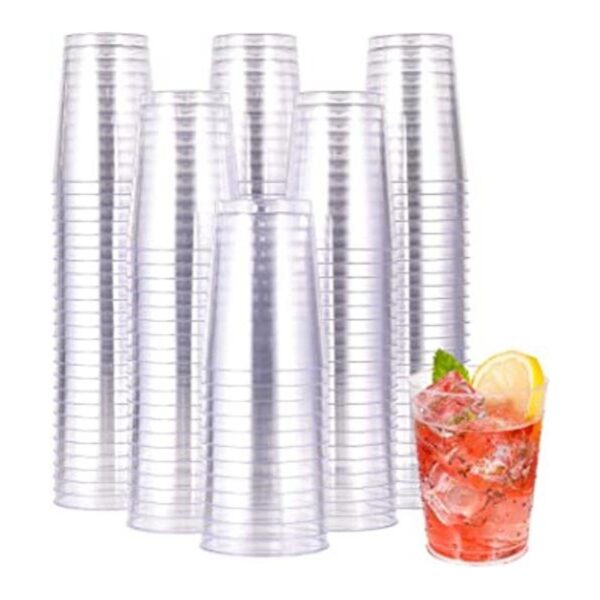 Vasos de plástico desechables transparentes de 10 onzas_1
