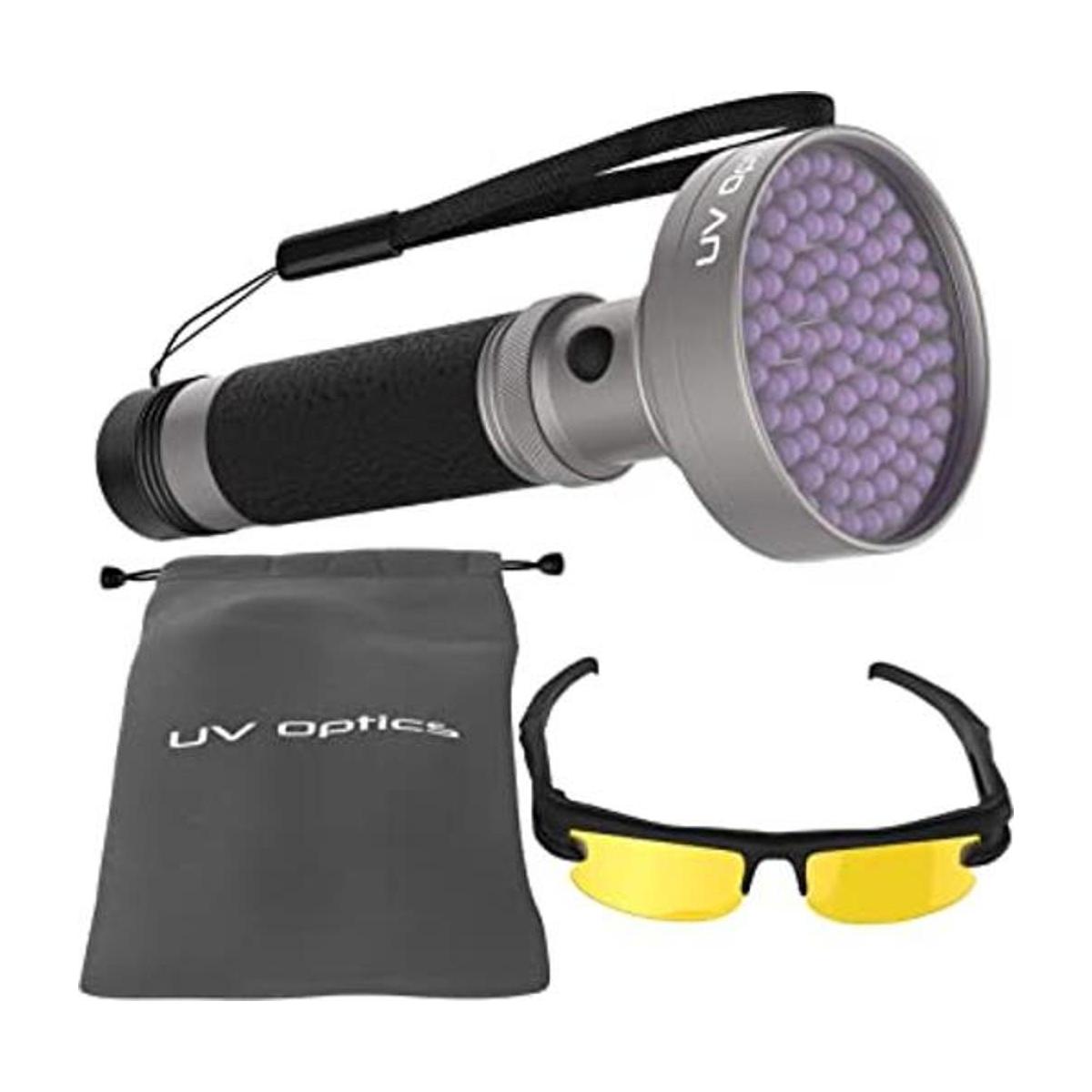 Potente linterna LED de luz negra ultravioleta detecta