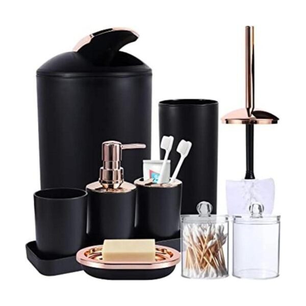 Juego completo de accesorios de baño de 8 piezas incluye_1