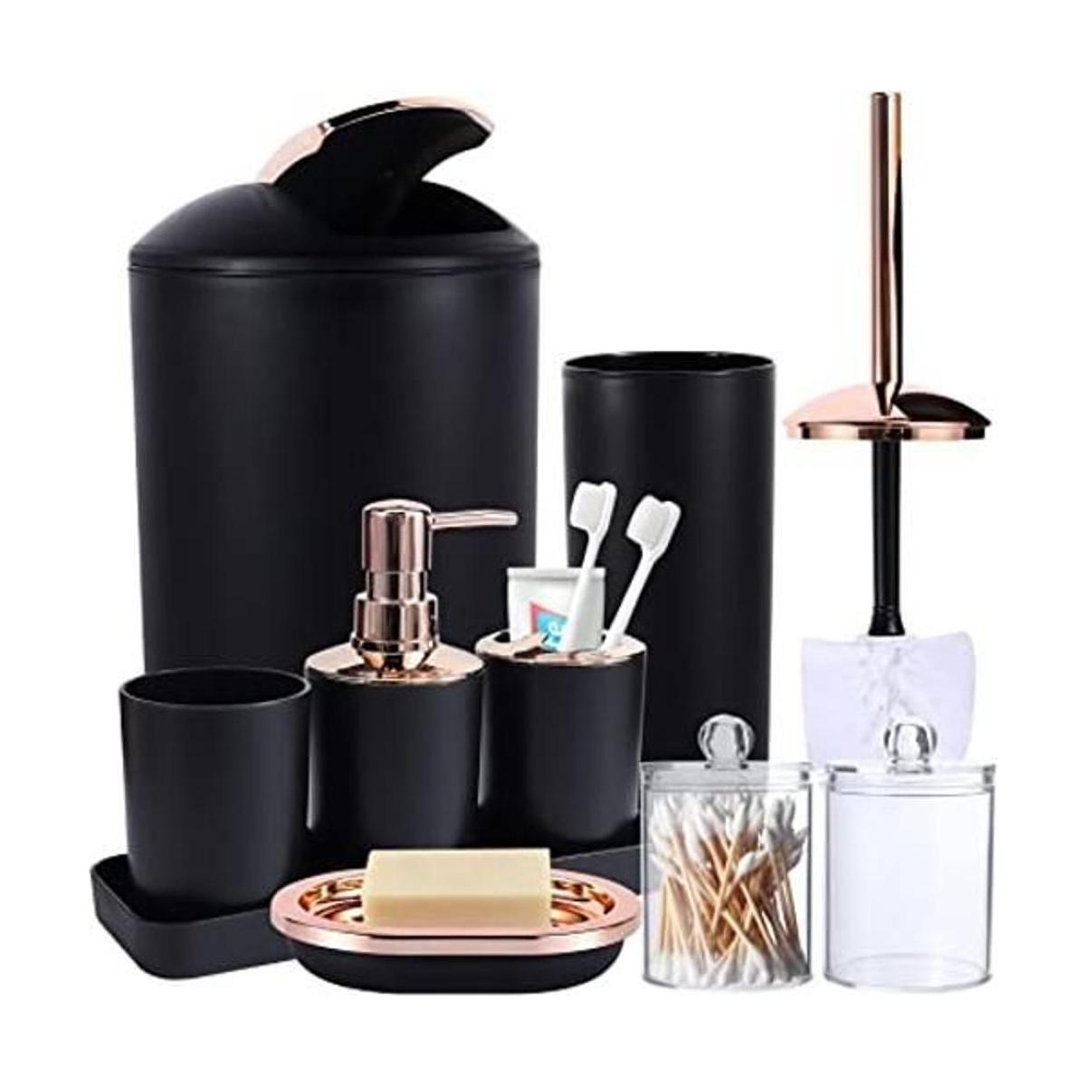 Juego completo de accesorios de baño de 8 piezas incluye