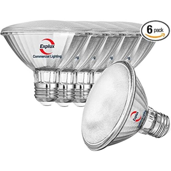 Explux Bombilla LED PAR30 de grado comercial de cuello