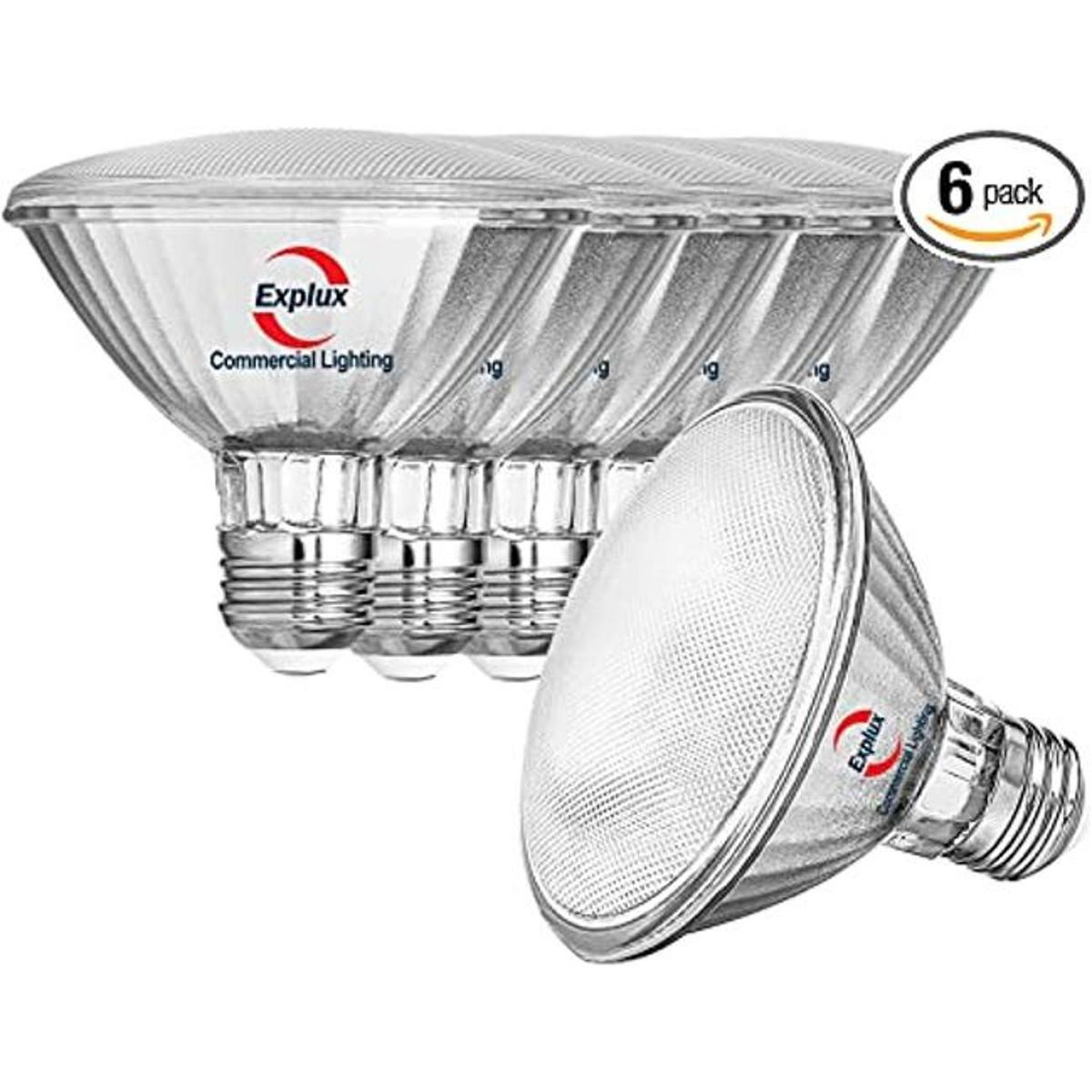 Explux Bombilla LED PAR30 de grado comercial de cuello