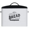 Caja de pan blanca extra grande con tapa negra cajas de_1