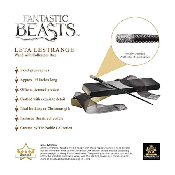 La colección Noble Fantastic Beasts Leta Lestrange Varita_3