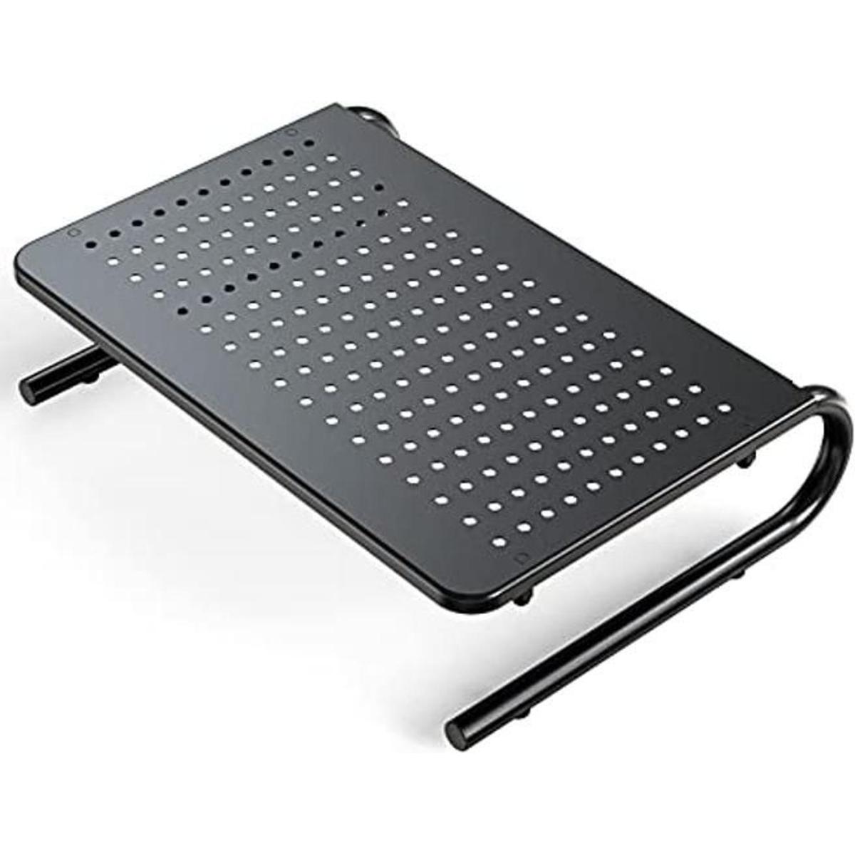 Soporte elevador de monitor con ventilación de metal para