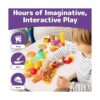 JaxoJoy Juego de comida de juguete de 122 piezas_4