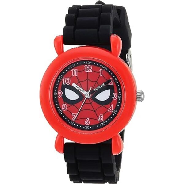 Marvel Reloj analógico de cuarzo con correa de silicona_1