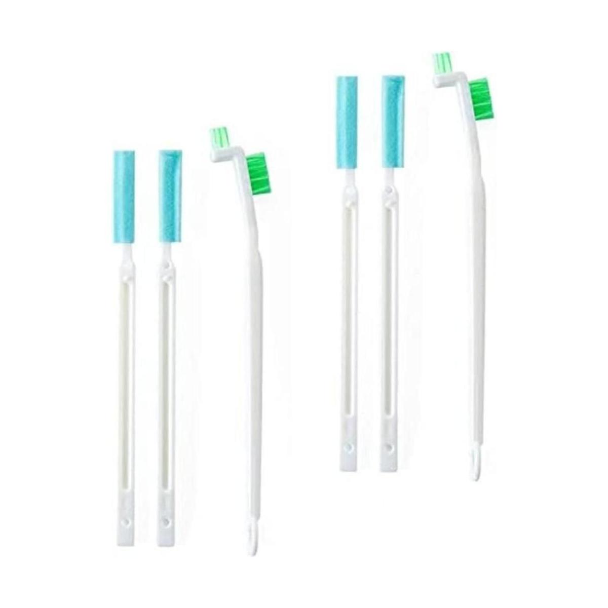 Coralpearl Juego de cepillos para limpieza con ranuras