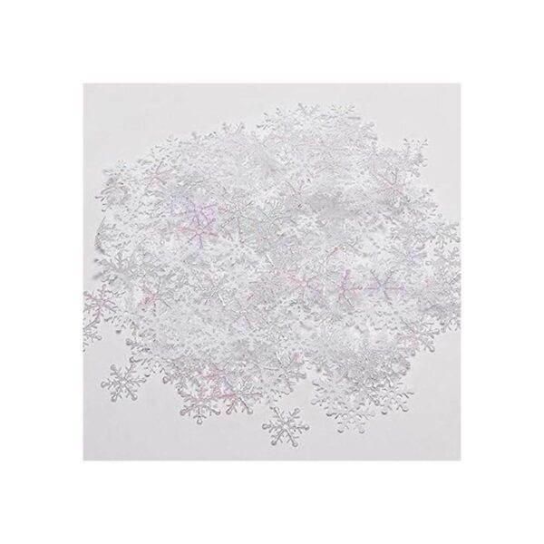 600 piezas de confeti blanco de copo de nieve_1