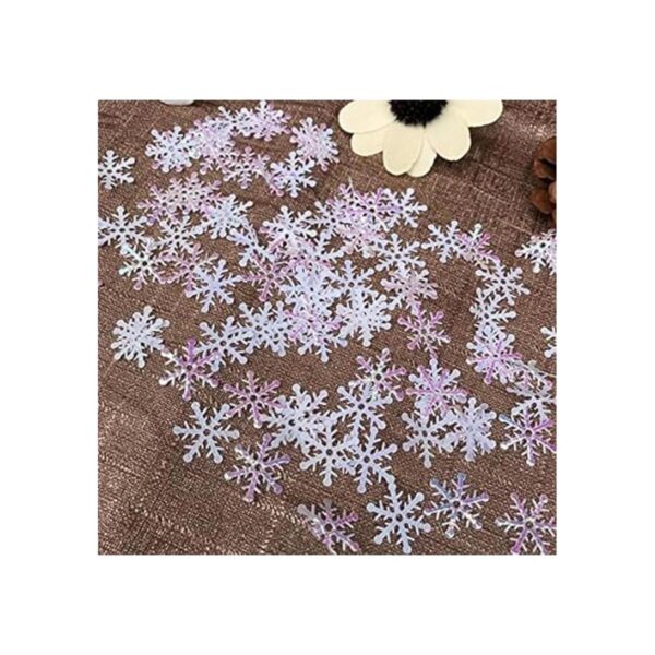 600 piezas de confeti blanco de copo de nieve_5