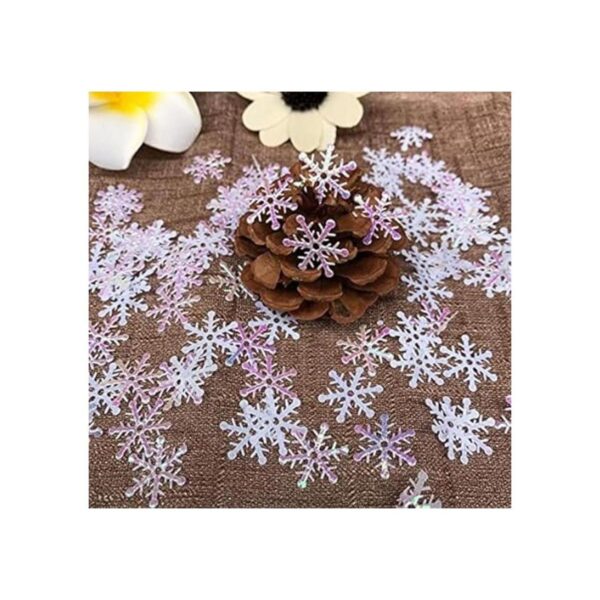 600 piezas de confeti blanco de copo de nieve_3