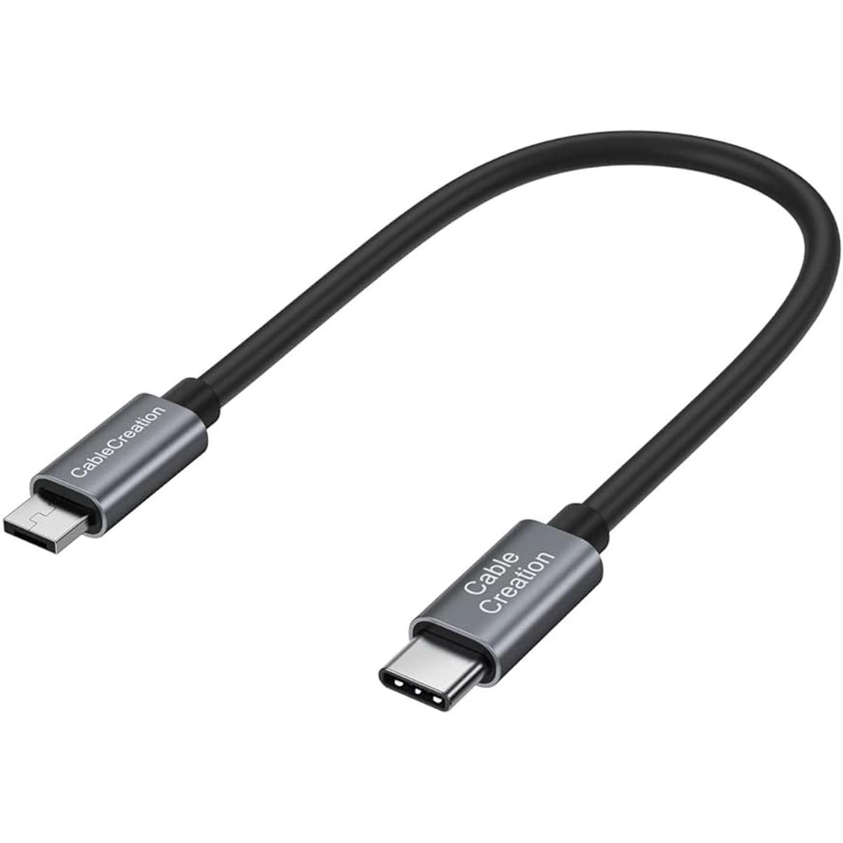 CableCreation Cable USB C corto de 0.65 pies cable USBC a
