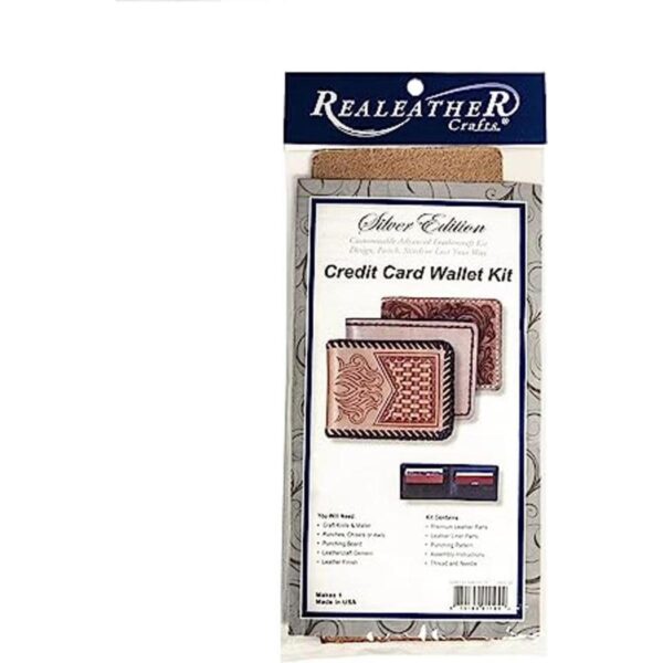 Realeather Silver Edition Kit de cartera para tarjetas de_1
