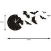 The Geeky Days Reloj de murciélago de The Escape Clock con