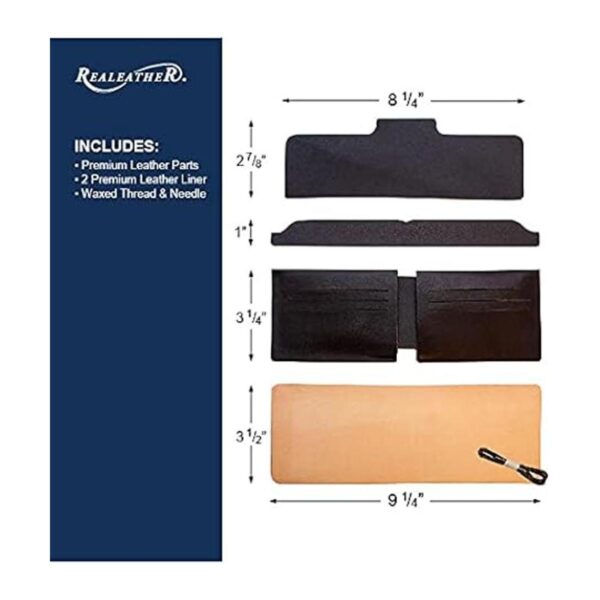 Realeather Silver Edition Kit de cartera para tarjetas de_3