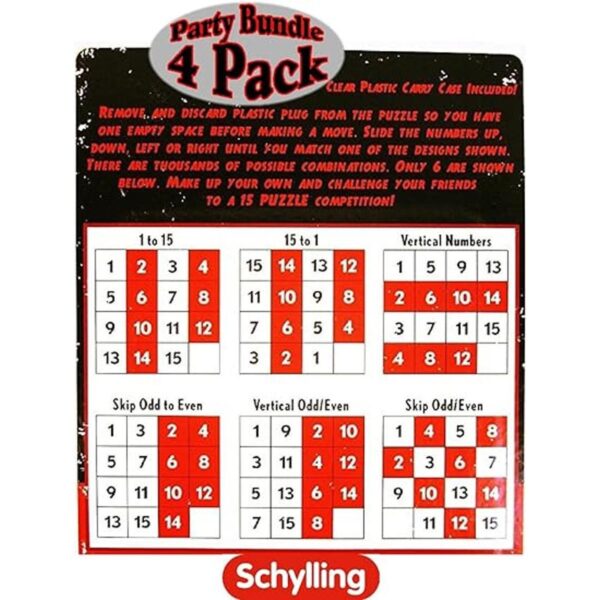 Schylling The 15 Puzzle con estuche transparente 4_2